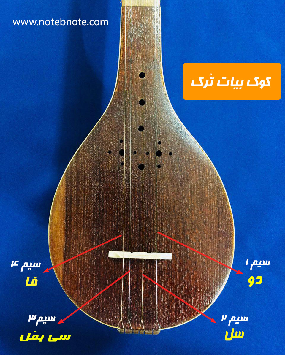 کوک تار و سه تار برای آواز بیات ترک